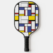 Abstracte kleuren pickleball paddle (Voorkant)