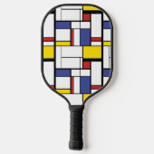 Abstracte kleuren pickleball paddle (Achterkant)