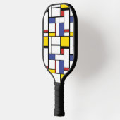 Abstracte kleuren pickleball paddle (Links)