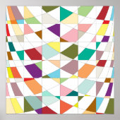 Abstracte kleuren poster (Voorkant)