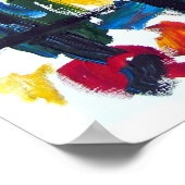Abstracte kleuren poster (Hoek)