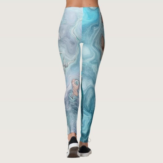Abstracte kleuren, prachtige leggings (Achterkant)