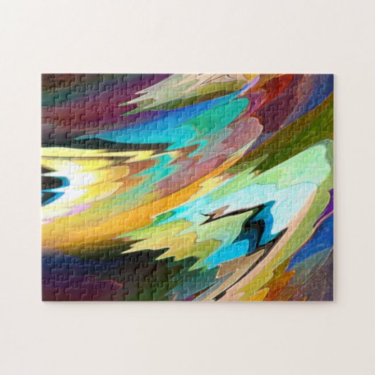 Abstracte kleuren Puzzle Legpuzzel (Horizontaal)