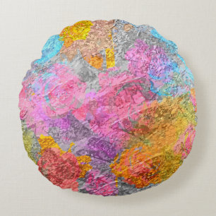 Abstracte kleuren rond kussen