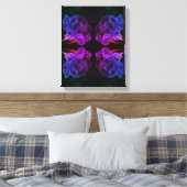 Abstracte Kleuren Roos Fantasy Flower Canvas Afdruk (Insitu (Slaapkamer))