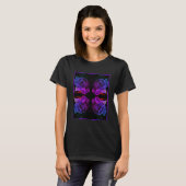 Abstracte Kleuren Roos Fantasy Flower T-shirt (Voorkant volledig)