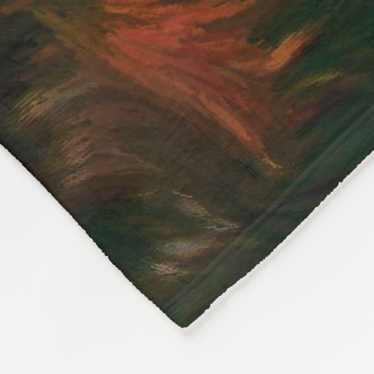 Abstracte kleuren schilderen | Saigon Sunset Fleece Deken (Hoek)