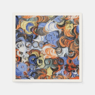 Abstracte kleuren schilderen servet