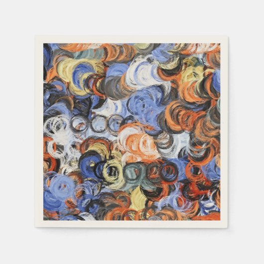 Abstracte kleuren schilderen servet (Voorkant)