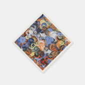 Abstracte kleuren schilderen servet (Hoek)