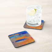 Abstracte Kleuren Schilderij Bier Onderzetter (Rechterzijde)
