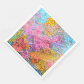 Abstracte kleuren servet (Hoek)