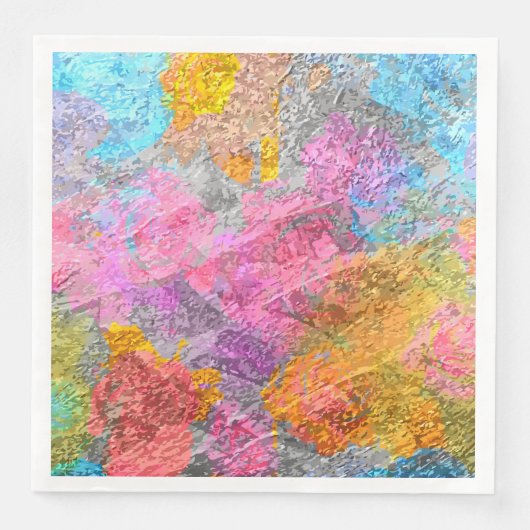 Abstracte kleuren servet (Voorkant)