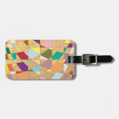 Abstracte kleuren Sun Burst Bagagelabel (Voorkant horizontaal)