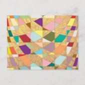 Abstracte kleuren Sun Burst Briefkaart (Voorkant)