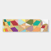 Abstracte kleuren Sun Burst Bumpersticker (Voorkant)