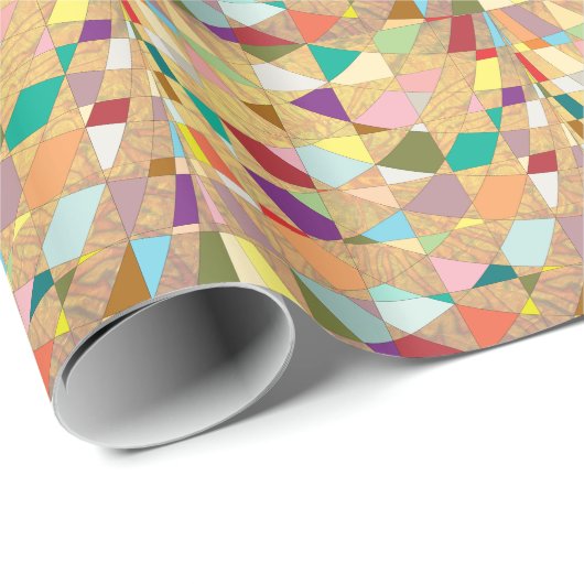 Abstracte kleuren Sun Burst Cadeaupapier (Rol Hoek)