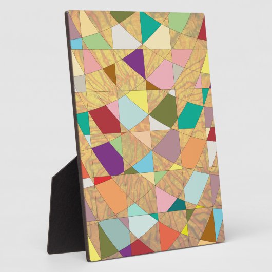 Abstracte kleuren Sun Burst Fotoplaat (Zijkant)