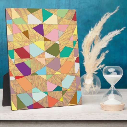 Abstracte kleuren Sun Burst Fotoplaat (Zijkant)