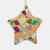 Abstracte kleuren Sun Burst Keramisch Ornament (Rechts)