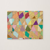 Abstracte kleuren Sun Burst Legpuzzel (Horizontaal)