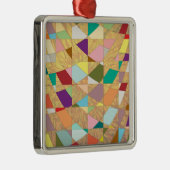 Abstracte kleuren Sun Burst Metalen Ornament (Rechts)