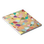 Abstracte kleuren Sun Burst Scrapbook-papier Notitieblok (Schuin)