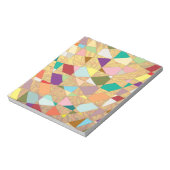 Abstracte kleuren Sun Burst Scrapbook-papier Notitieblok (Linkerzijde)