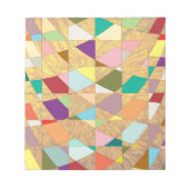 Abstracte kleuren Sun Burst Scrapbook-papier Notitieblok (Voorkant)
