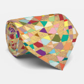 Abstracte kleuren Sun Burst Stropdas (Opgerold)