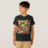 Abstracte kleuren Sun Burst T-shirt (Voorkant volledig)