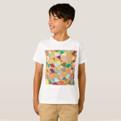 Abstracte kleuren Sun Burst T-shirt (Voorkant volledig)