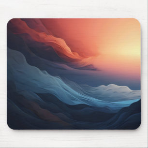 Abstracte kleuren Sunset Muismat