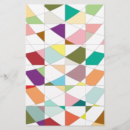 Abstracte kleuren — Tapestry Briefpapier (Voorkant)