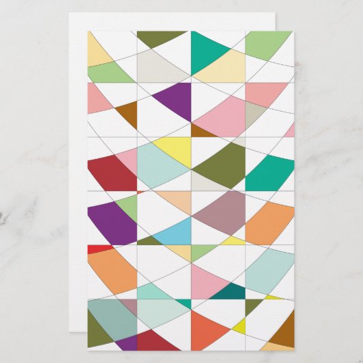 Abstracte kleuren — Tapestry Briefpapier (Voorkant / Achterkant)