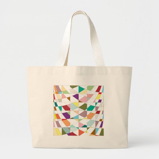 Abstracte kleuren — Tapestry Grote Tote Bag (Voorkant)