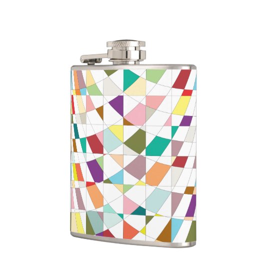 Abstracte kleuren — Tapestry Heupfles (Links)