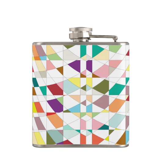 Abstracte kleuren — Tapestry Heupfles (Achterkant)