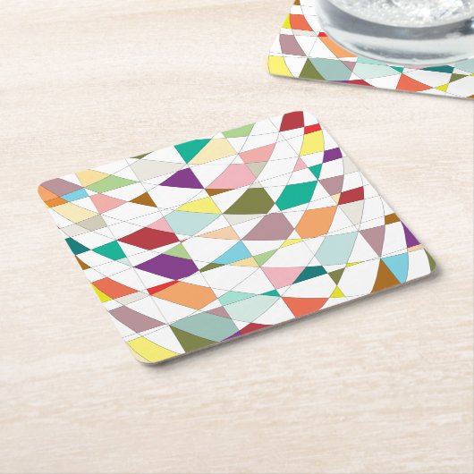 Abstracte kleuren — Tapestry Kartonnen Onderzetters (Schuin)