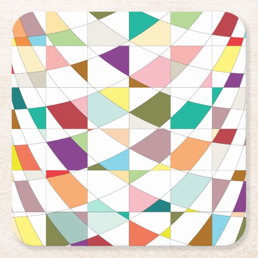 Abstracte kleuren — Tapestry Kartonnen Onderzetters (Voorkant)