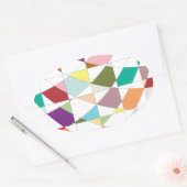 Abstracte kleuren — Tapestry Ovale Sticker (Envelop)