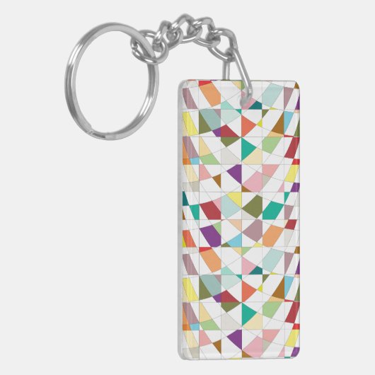 Abstracte kleuren — Tapestry Sleutelhanger (Voorkant Links)