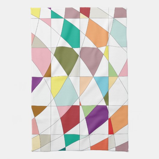 Abstracte kleuren — Tapestry Theedoek (Verticaal)