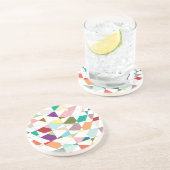 Abstracte kleuren — Tapestry Zandsteen Onderzetter (Zijkant)