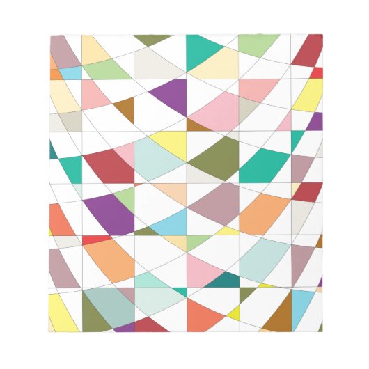 Abstracte Kleuren Tapijt Scrapbook Papier Notitieblok (Voorkant)