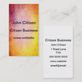 Abstracte kleuren van de zomerzon visitekaartje (Voorkant / Achterkant)