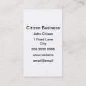 Abstracte kleuren van de zomerzon visitekaartje (Achterkant)