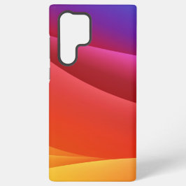 Abstracte kleuren van de zonsondergang in een eleg samsung galaxy hoesje