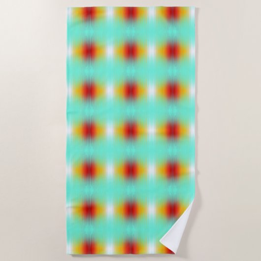 Abstracte kleuren van het plasma veld bij het teru strandlaken (Voorkant)