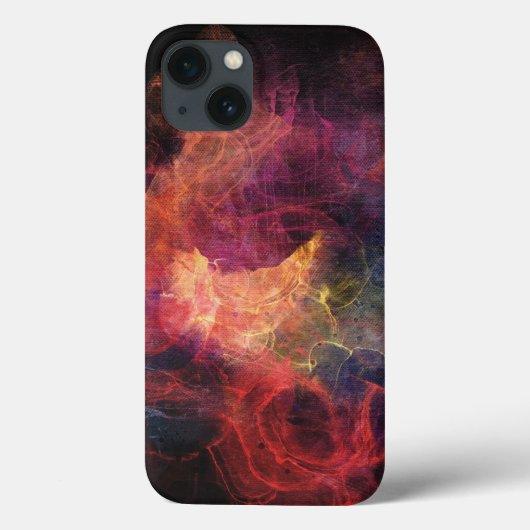 Abstracte kleuren zwart-Oranje rood Case-Mate iPhone Case (Achterkant)